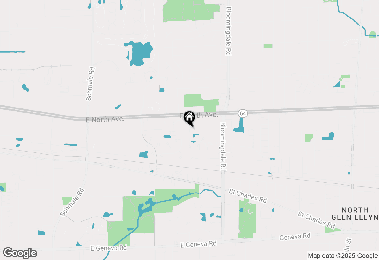 Map of 1190 Harbor Court #1190, Glendale Heights, IL 60139