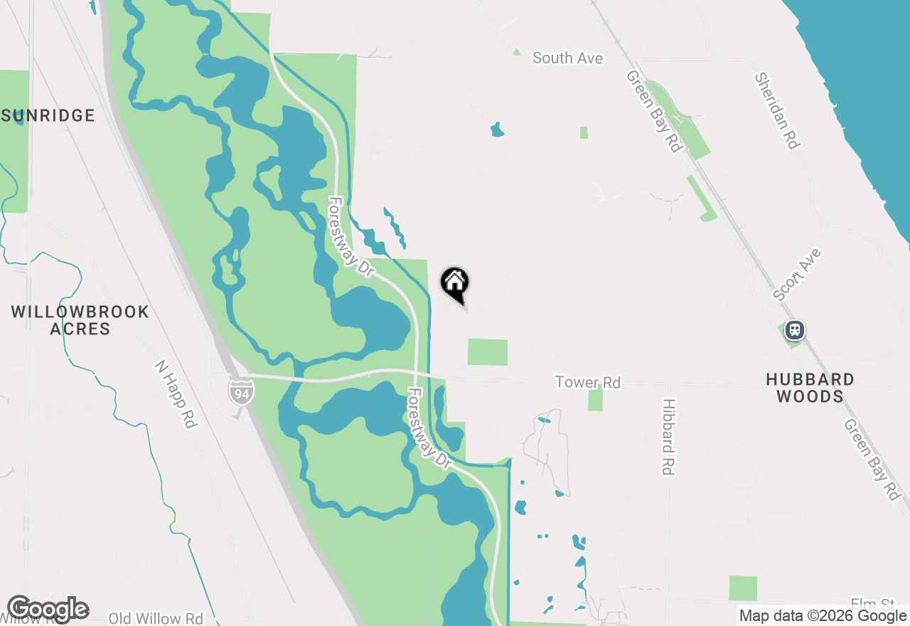 Map of 985 Pine Tree Lane, Winnetka, IL 60093