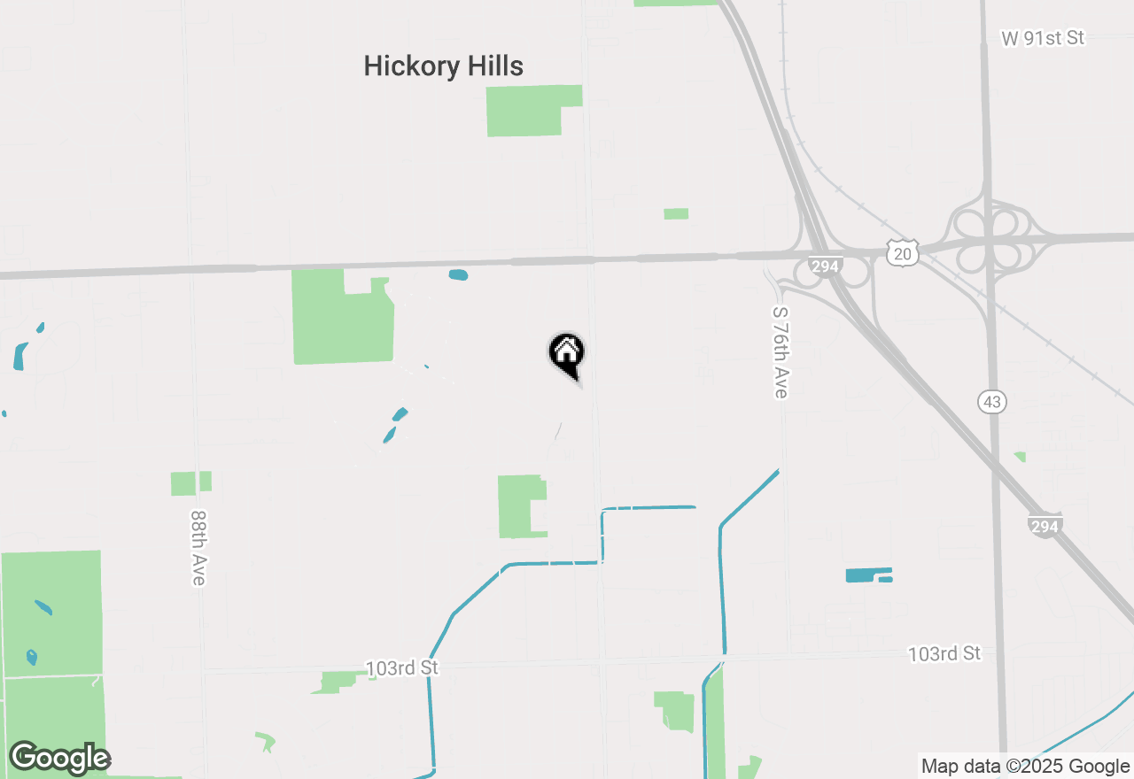 Map of 9719 S 81st Avenue, Palos Hills, IL 60465