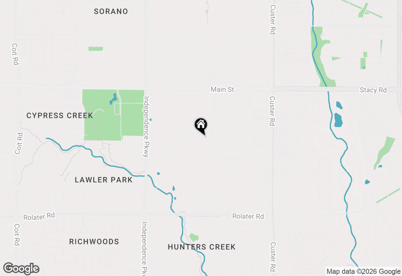 Map of 8492 Chapote Road, Frisco, TX 75035