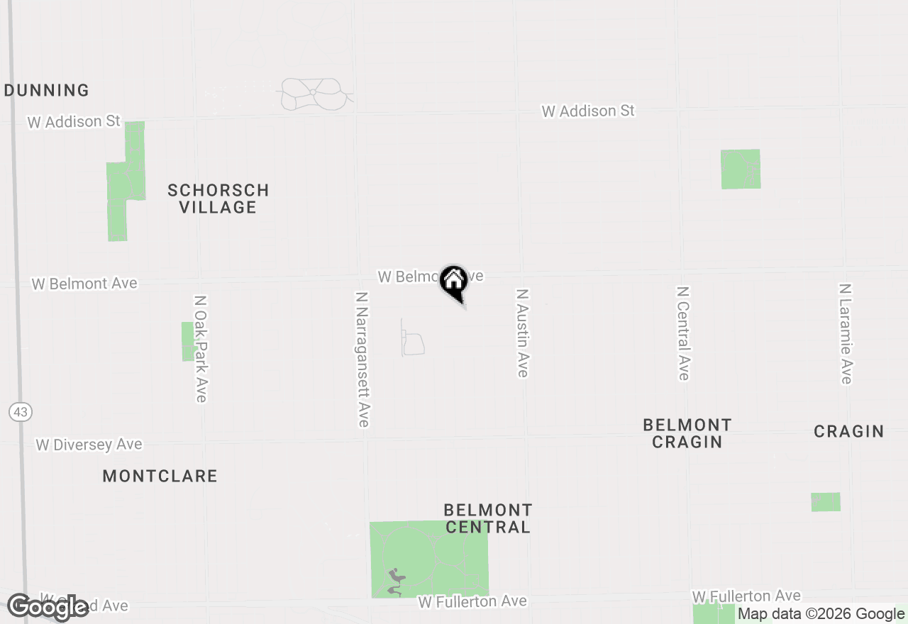 Map of 6142 W Barry Avenue, Chicago, IL 60634