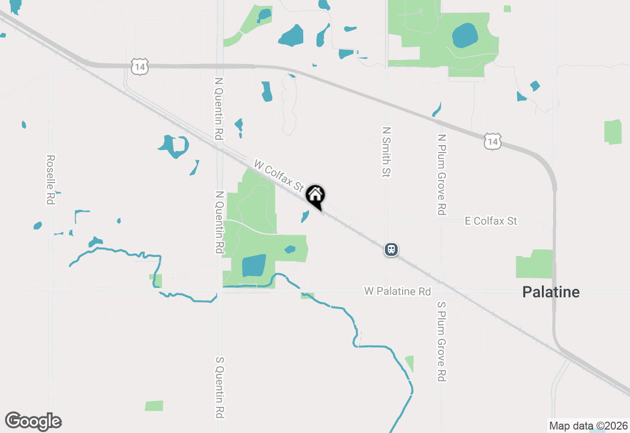 Map of 440 W Mahogany Court #603, Palatine, IL 60067