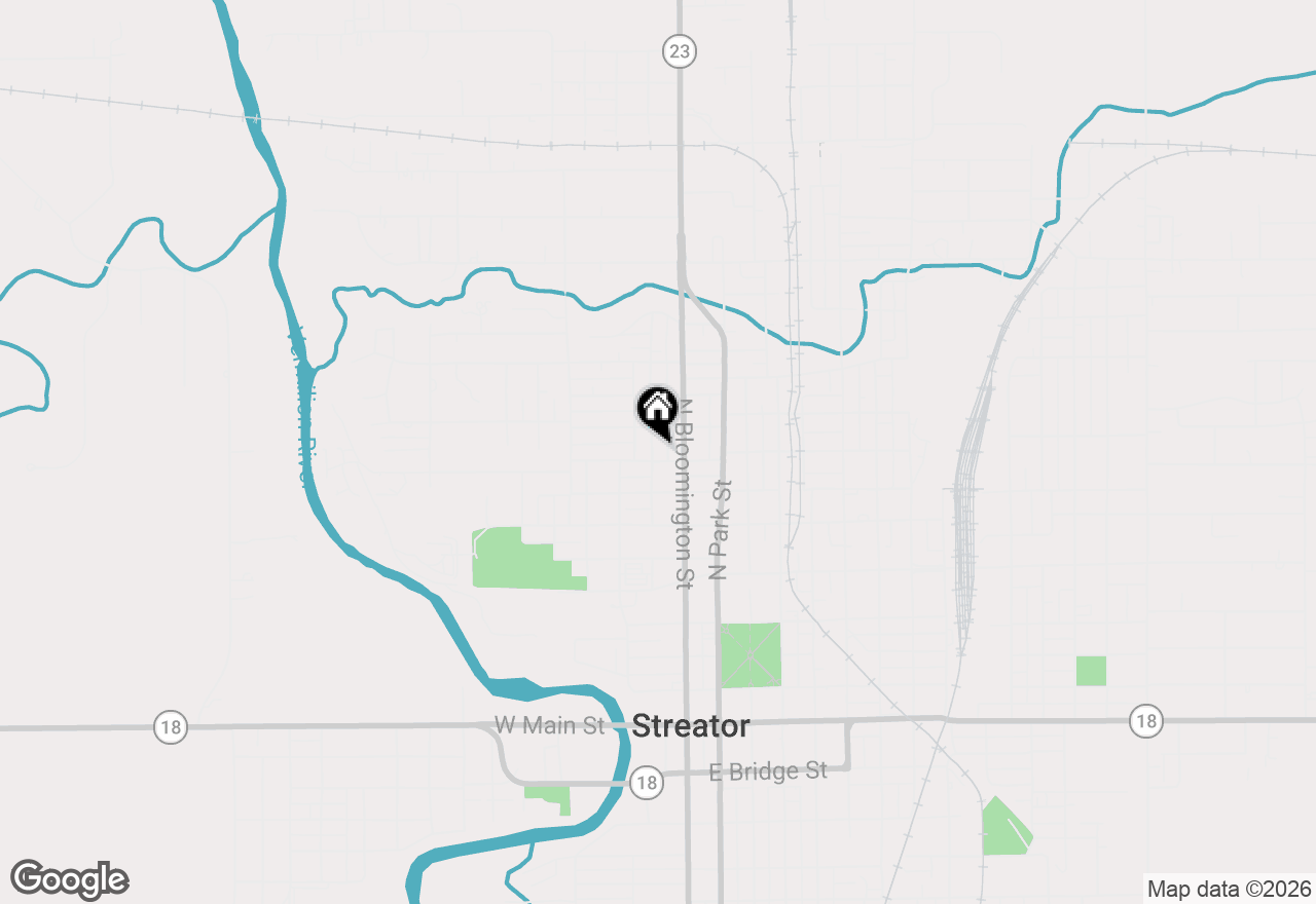 Map of 112 W Grant Street, Streator, IL 61364