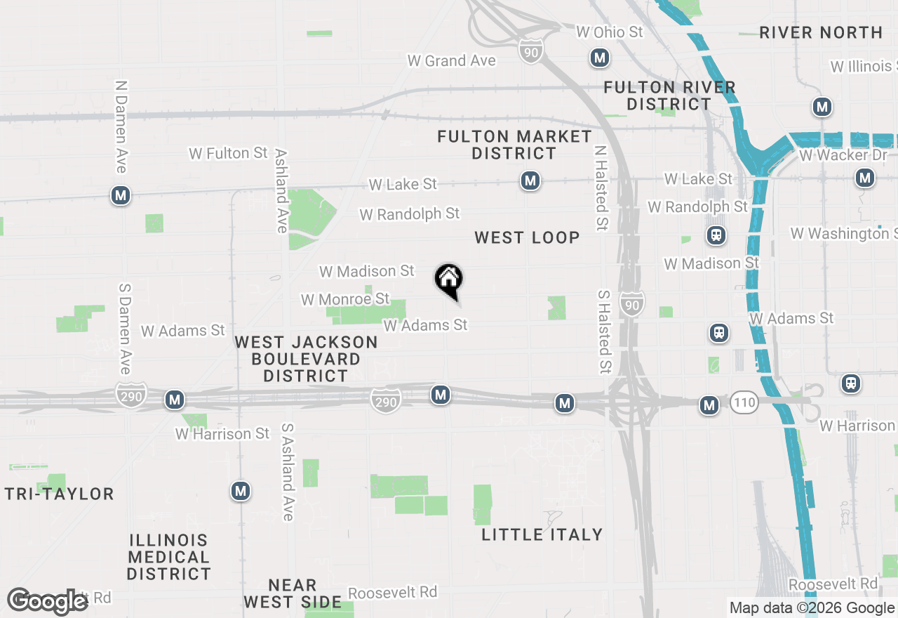 Map of 111 S Racine Avenue, Chicago, IL 60607