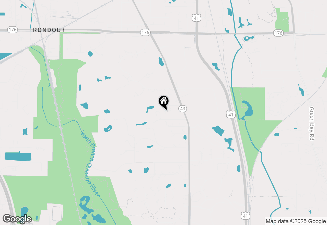 Map of 1696 N Waukegan Road, Lake Forest, IL 60045