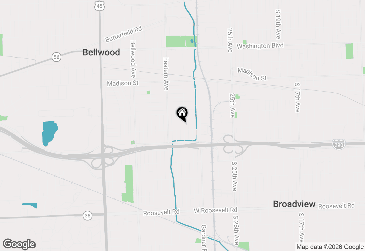 Map of 1034 31st Avenue, Bellwood, IL 60104