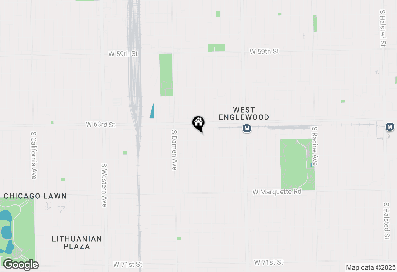 Map of 6342 S Honore Street, Chicago, IL 60636