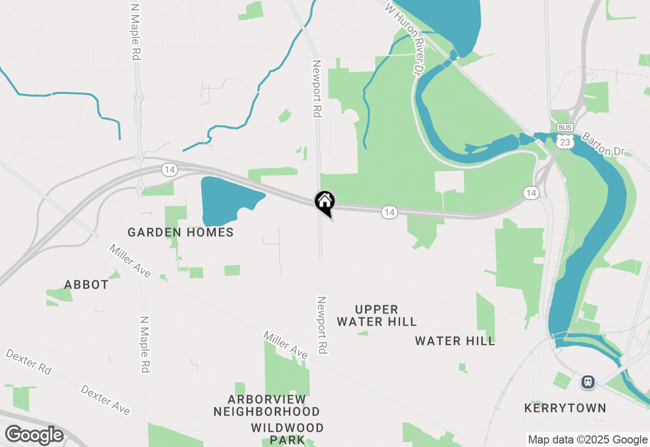 Map of 1710 Newport Road, Ann Arbor, MI 48103