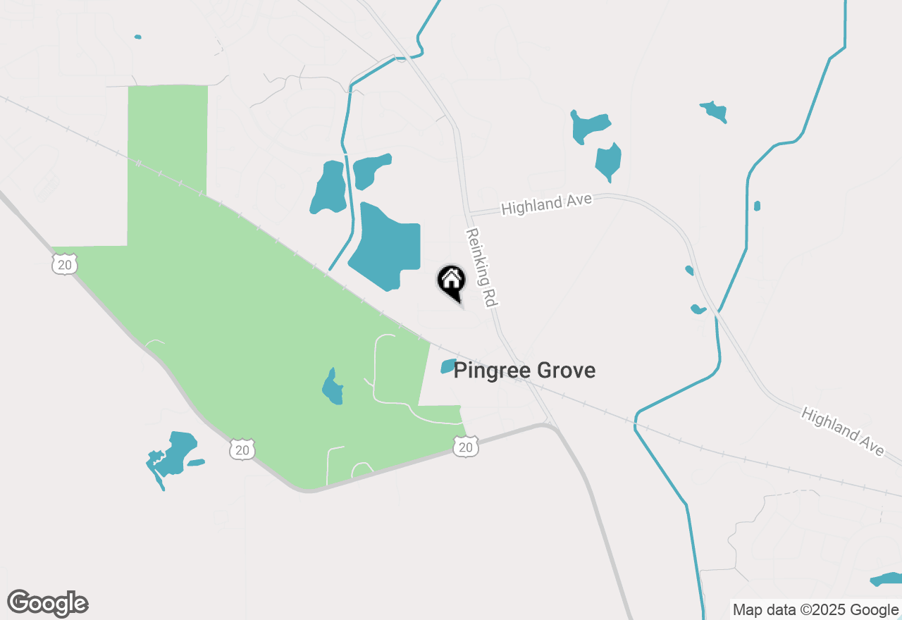 Map of 163 Maryland Lane, Pingree Grove, IL 60140