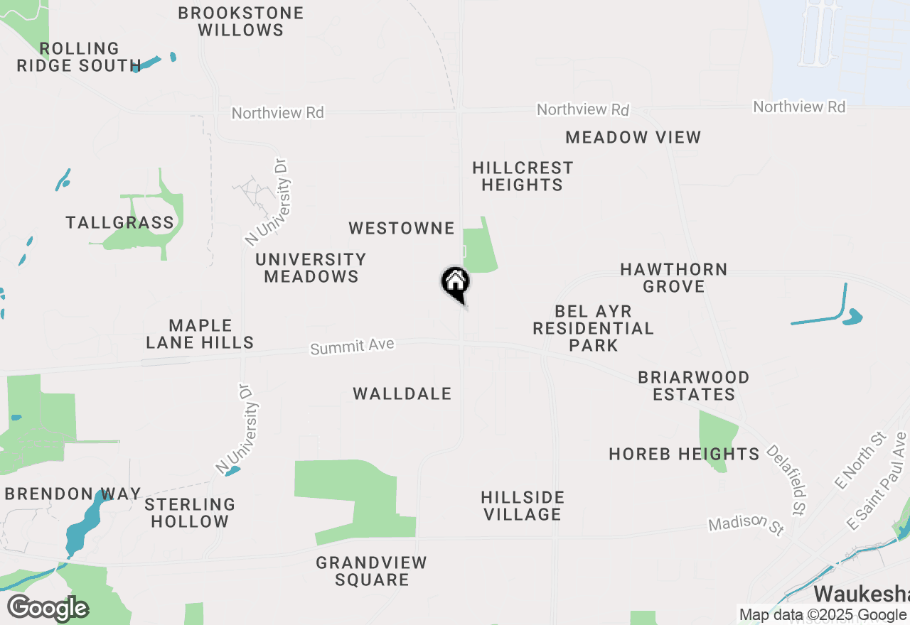 Map of 704 N Grandview Blvd, Waukesha, WI 53188