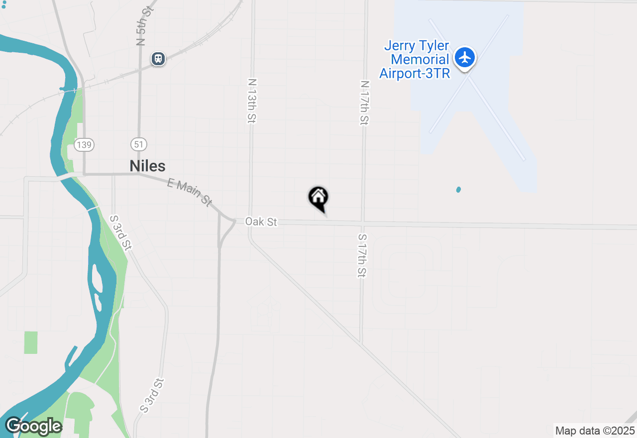Map of 21 S 15th Street, Niles, MI 49120
