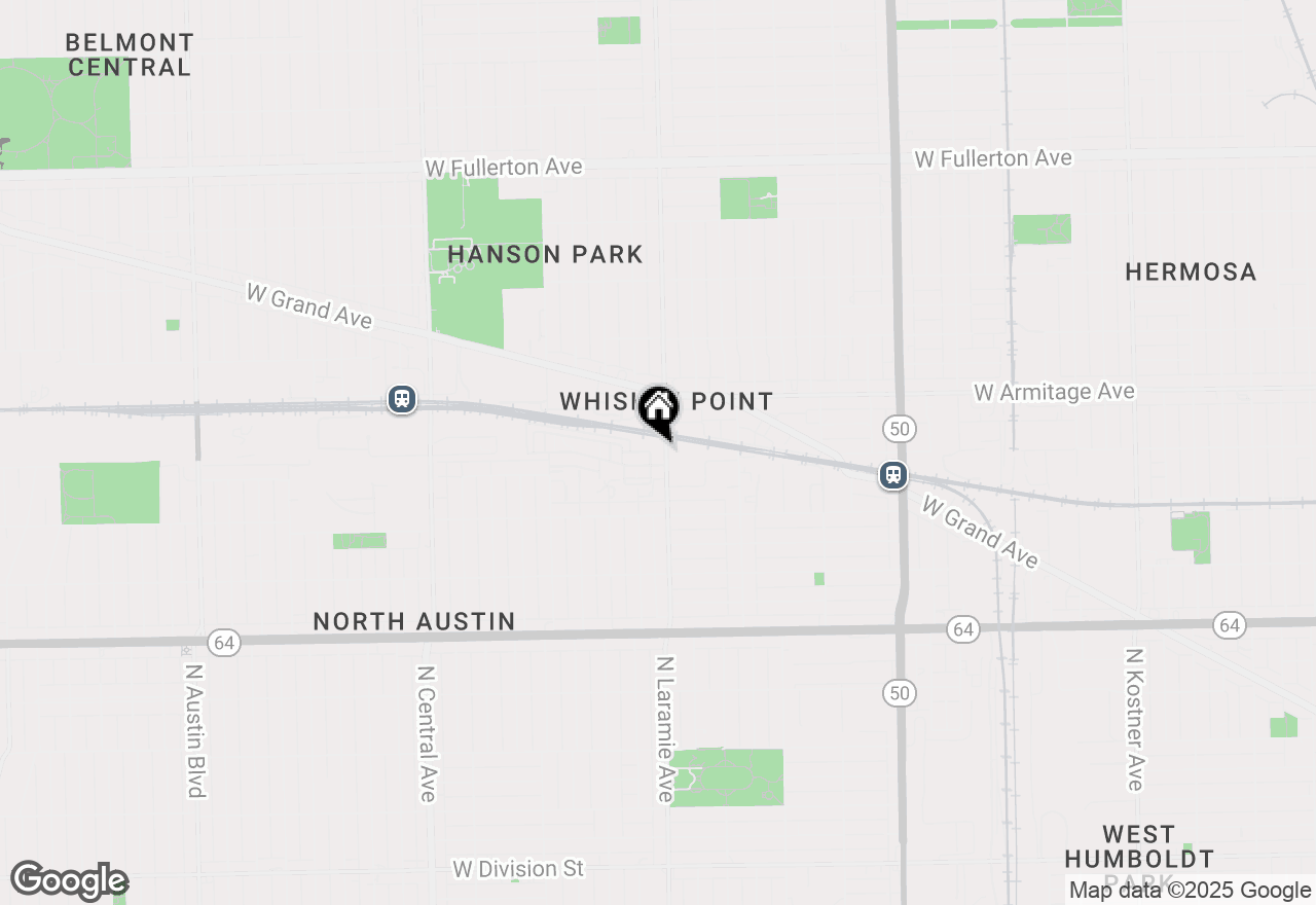 Map of 1908 N Laramie Avenue #B, Chicago, IL 60639