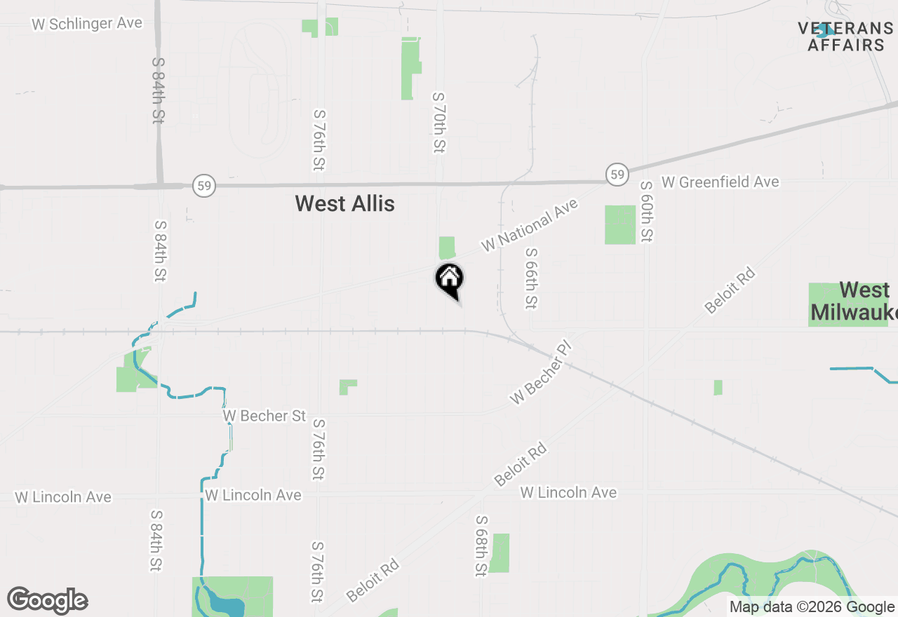 Map of 1749 S 69th St, West Allis, WI 53214