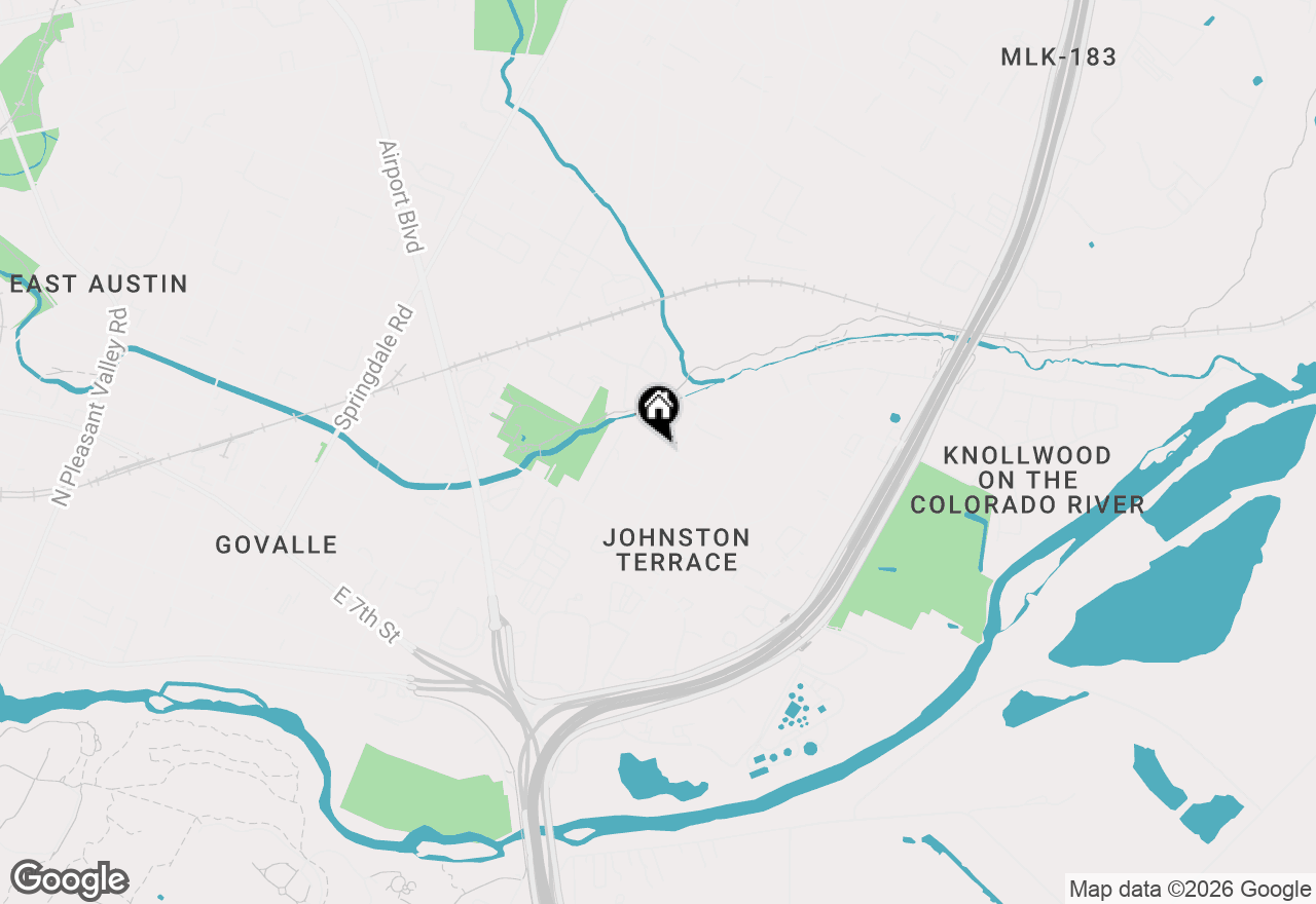 Map of 1130 Emmitt Run, Austin, TX 78721