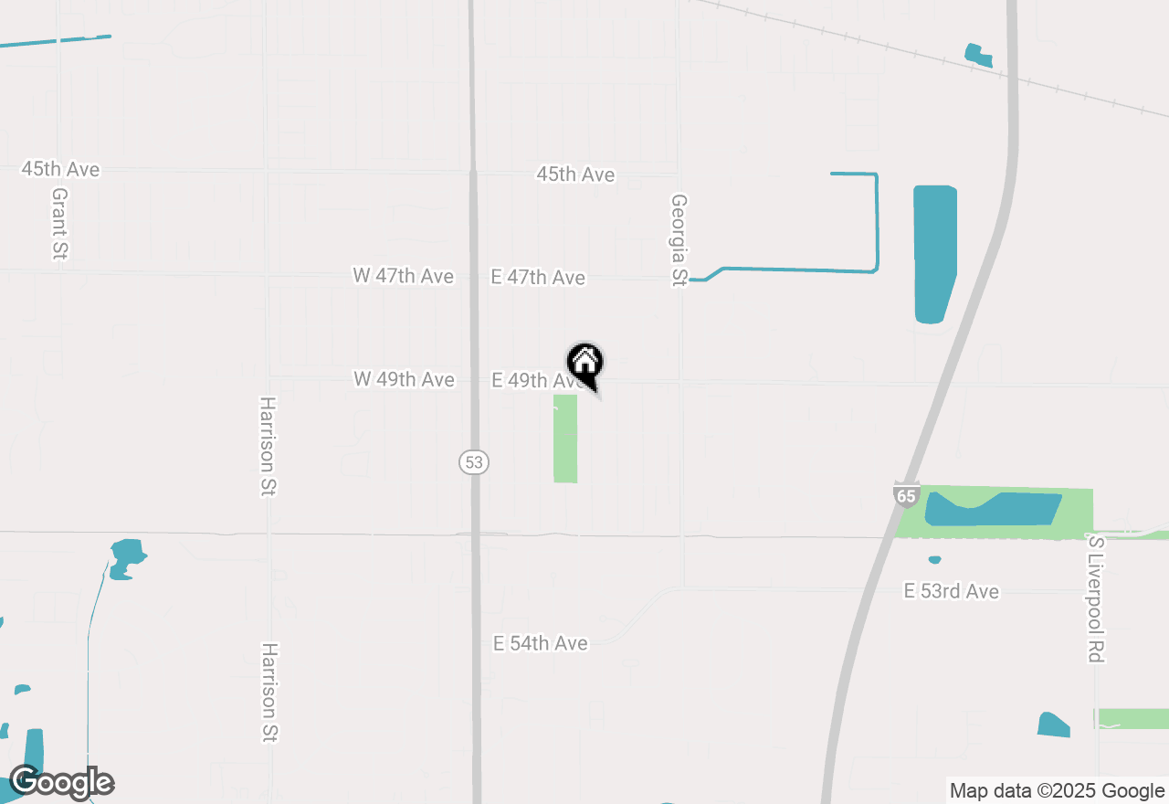 Map of 4937 Delaware Street, Gary, IN 46409
