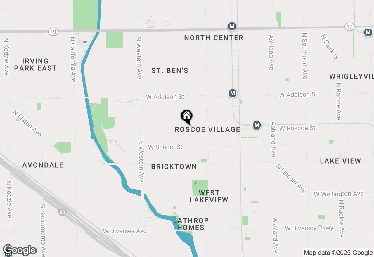 Map of 2112 W Roscoe Street, Chicago, IL 60618