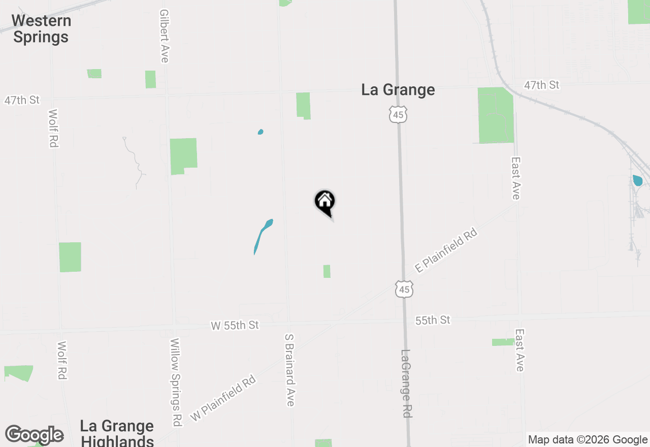 Map of 926 S Spring Avenue, La Grange, IL 60525
