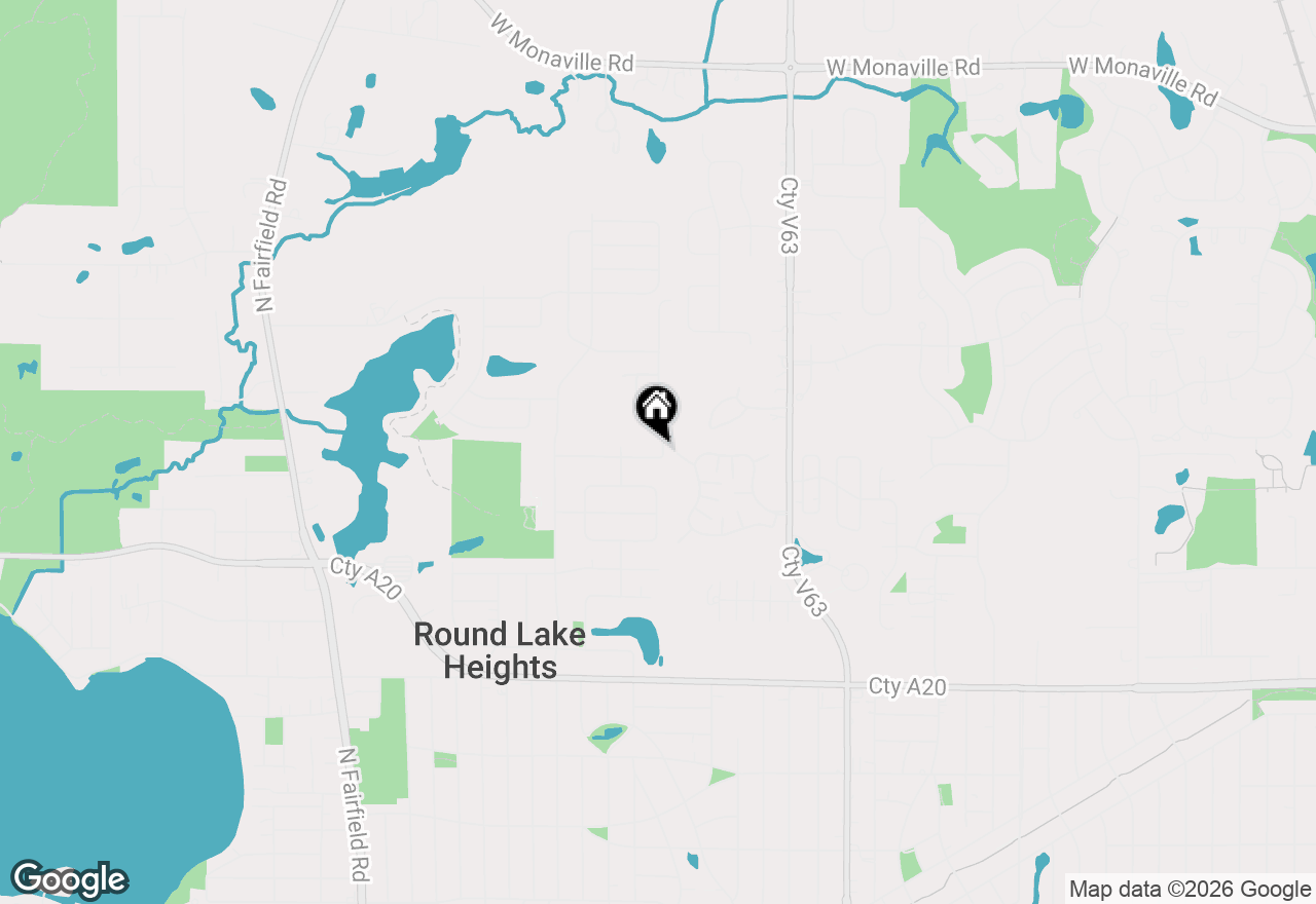 Map of 608 Mohawk Drive, Round Lake Heights, IL 60073