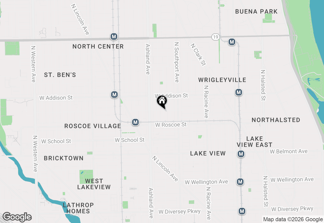 Map of 1501 W Cornelia Avenue #2, Chicago, IL 60657