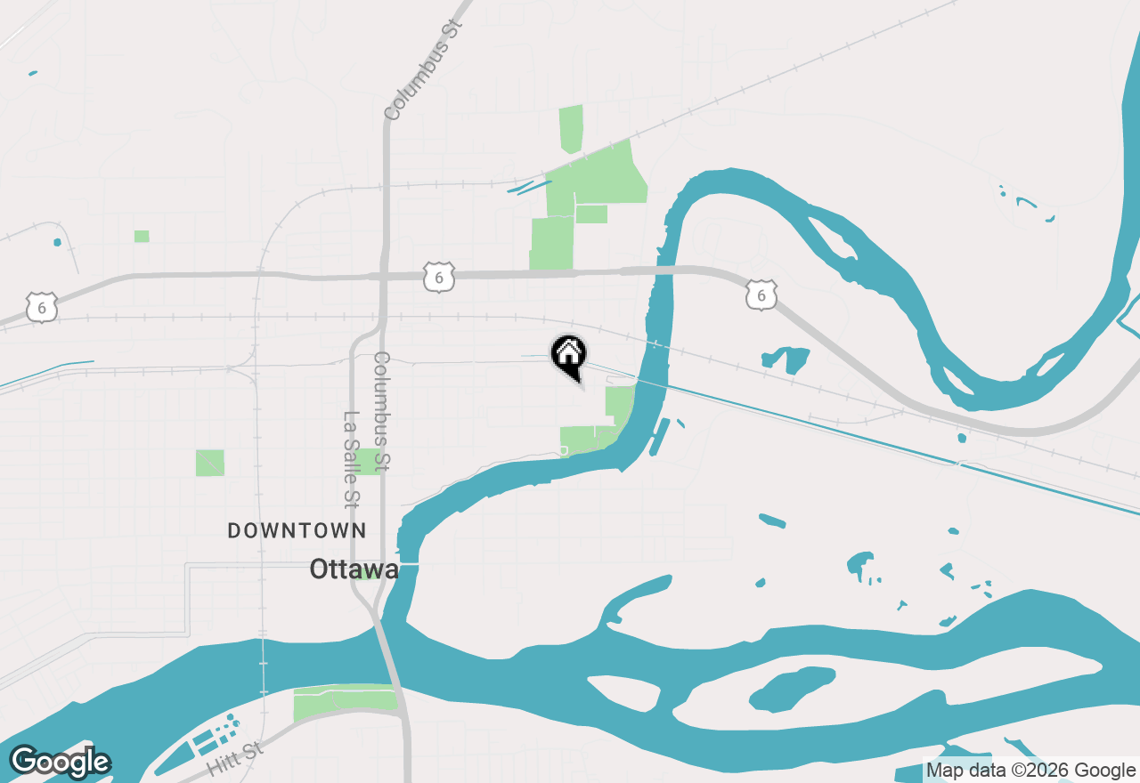 Map of 713 E Superior Street, Ottawa, IL 61350