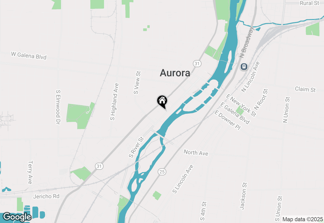 Map of 110 Cross Street #203, Aurora, IL 60506