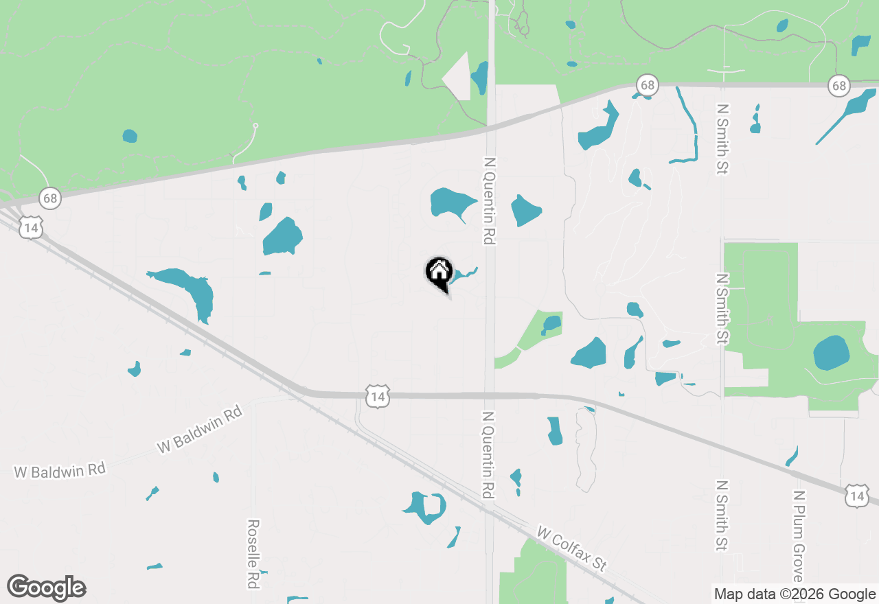 Map of 1016 N Glenview Court, Palatine, IL 60067