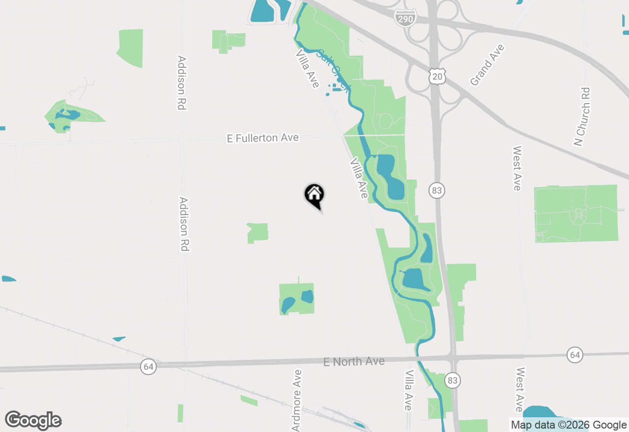 Map of 637 S Beverly Avenue, Addison, IL 60101