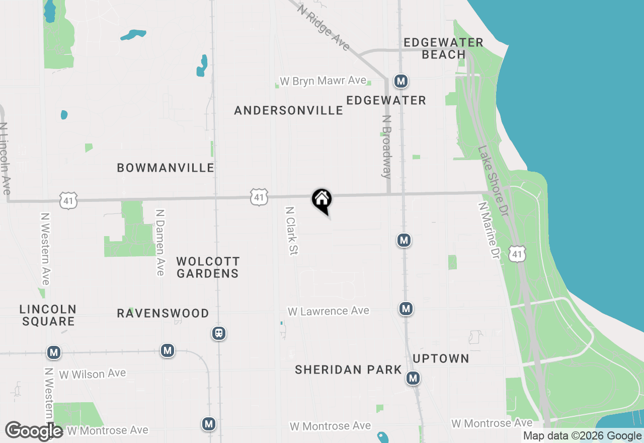 Map of 1416 W Carmen Avenue #G, Chicago, IL 60640