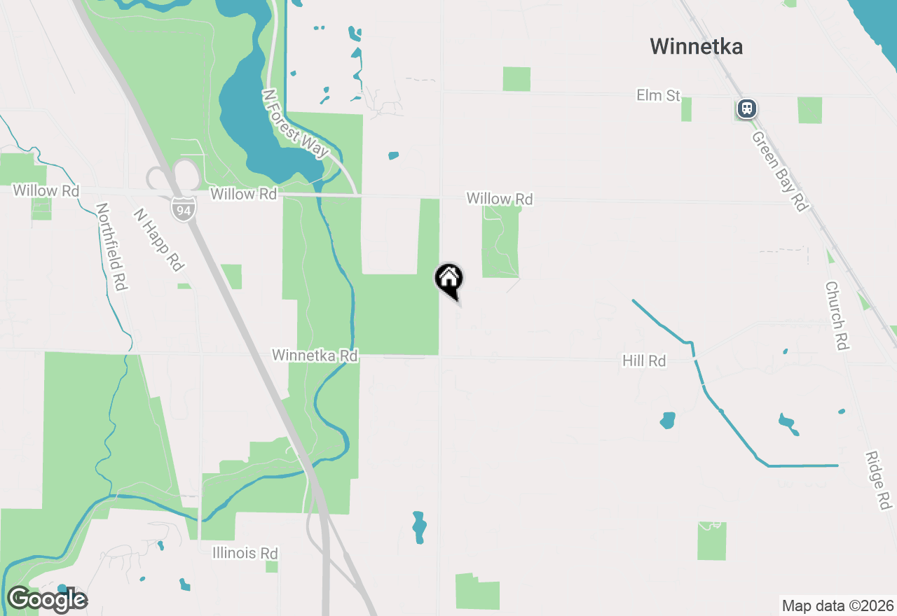 Map of 180 Westview Road, Winnetka, IL 60093