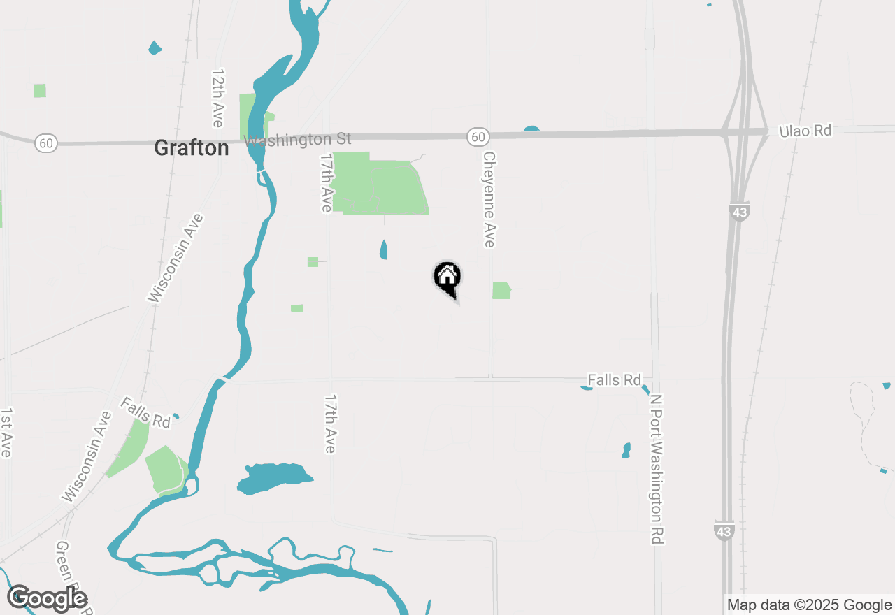 Map of 1753 Oneida Ct, Grafton, WI 53024