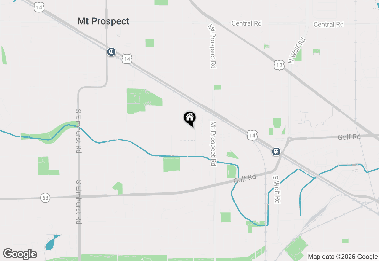 Map of 607 S George Street, Mount Prospect, IL 60056