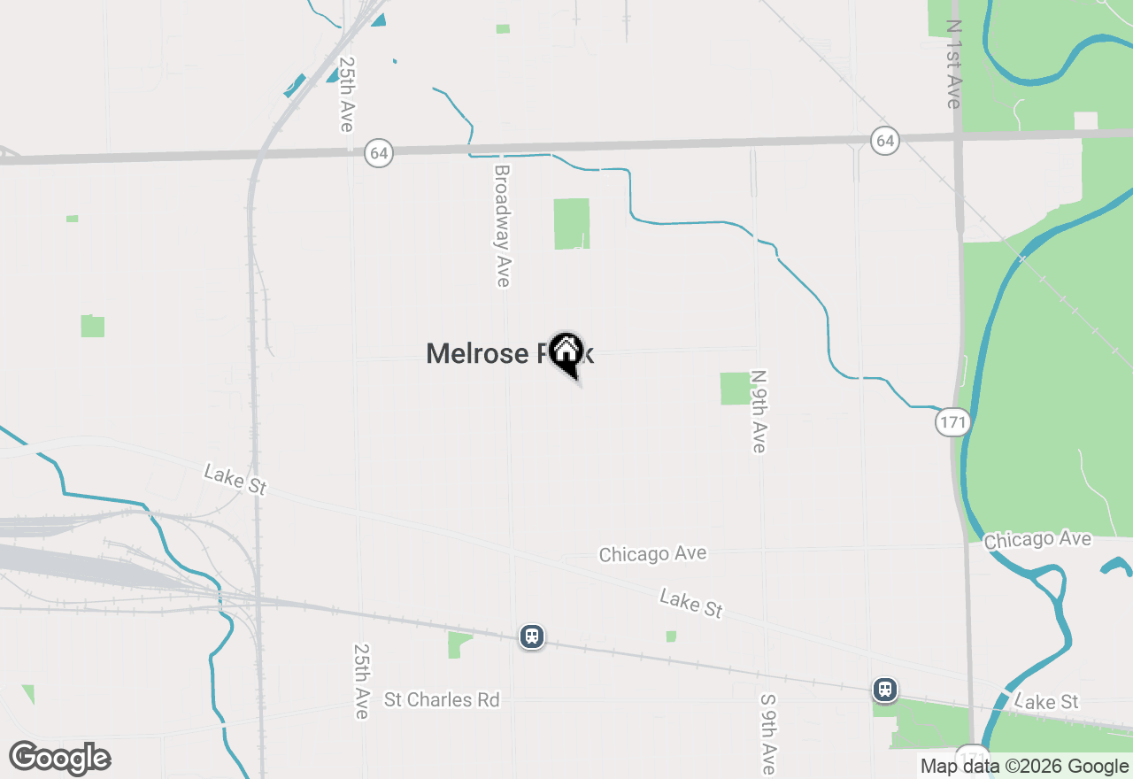 Map of 1315 N 17th Avenue, Melrose Park, IL 60160
