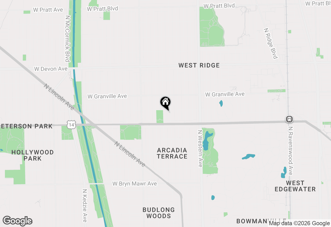 Map of 6049 N Talman Avenue #GD-A, Chicago, IL 60659
