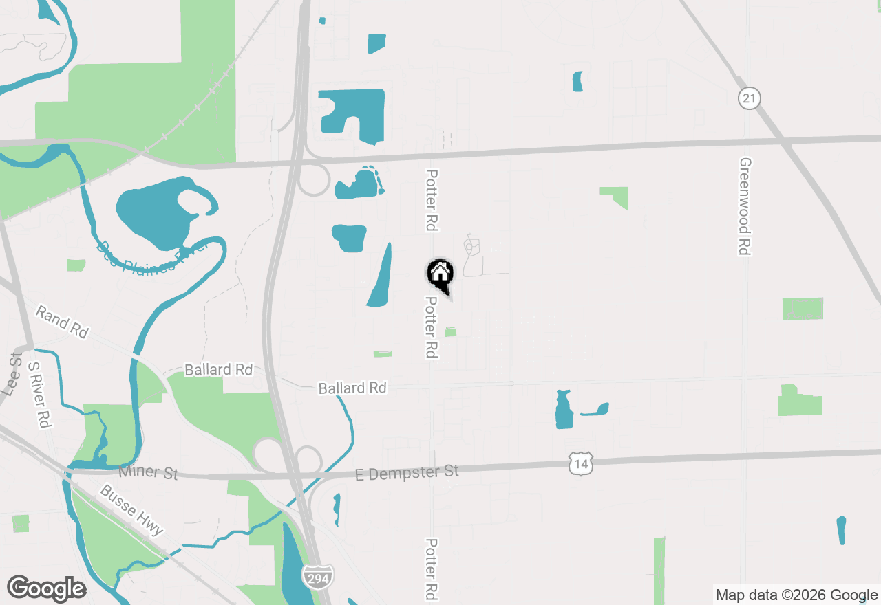 Map of 9205 Potter Road #1C, Des Plaines, IL 60016