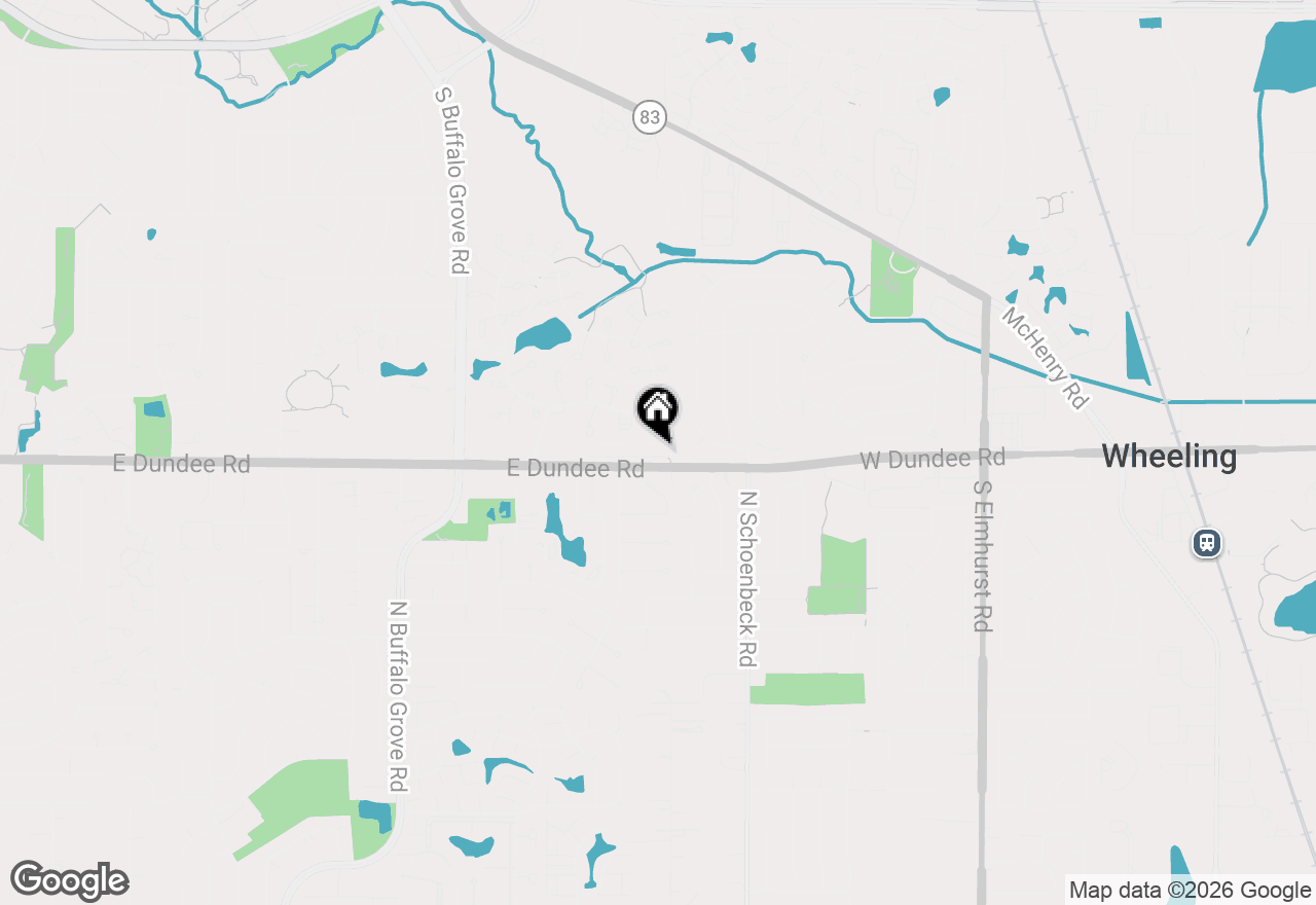 Map of 350 E Dundee Road #207B, Buffalo Grove, IL 60089