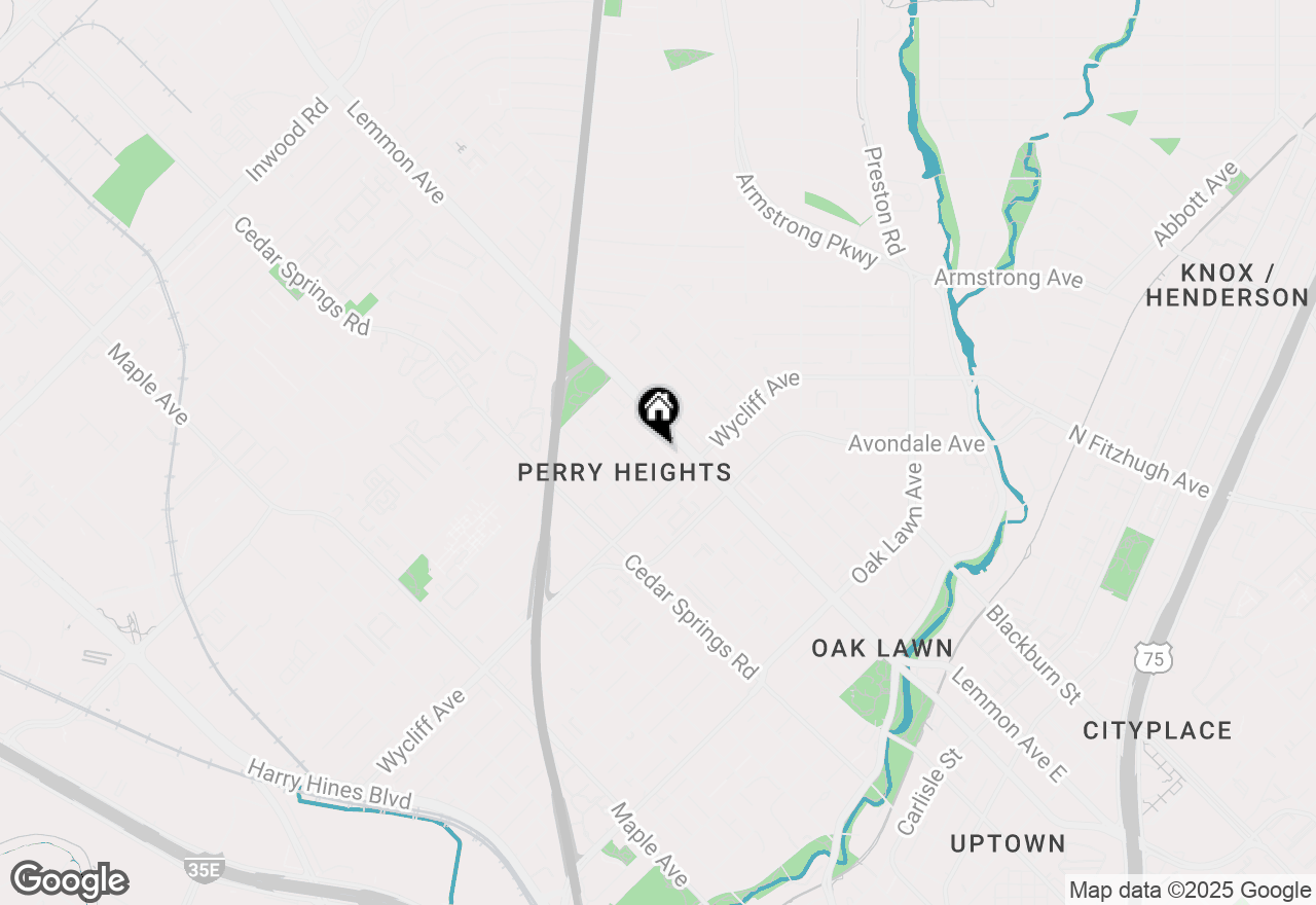 Map of 4330 Rawlins Street, Dallas, TX 75219