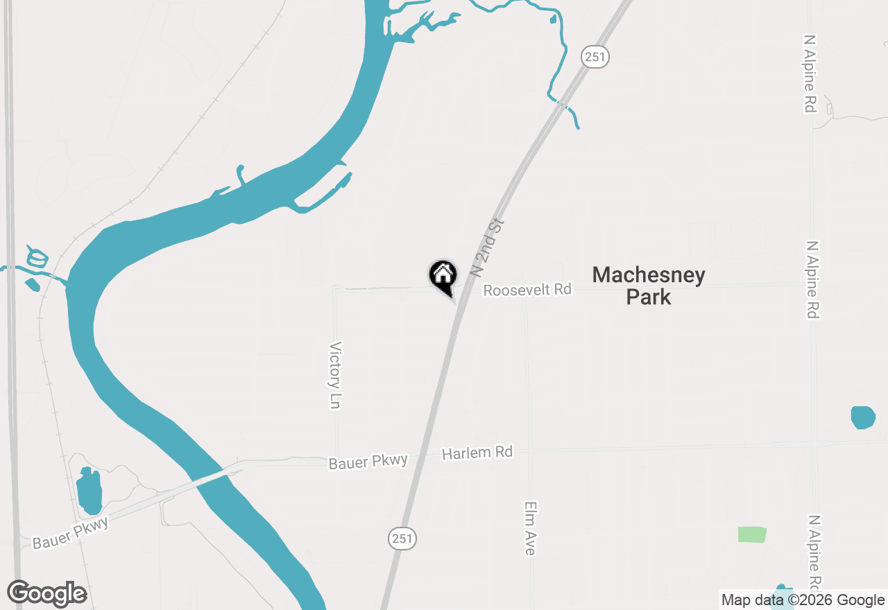 Map of 619 Pershing Avenue, Machesney Park, IL 61115