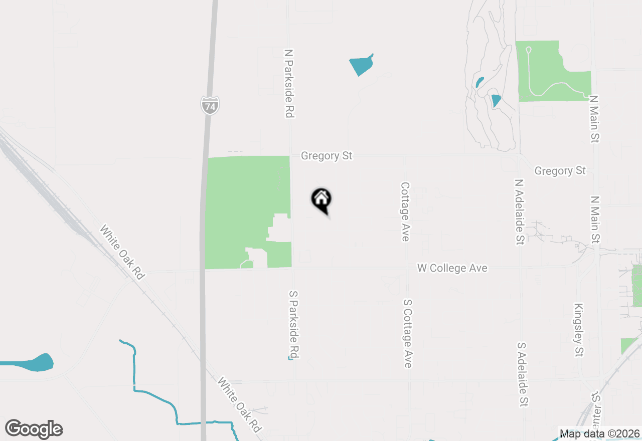 Map of 205 Edwards Drive, Normal, IL 61761