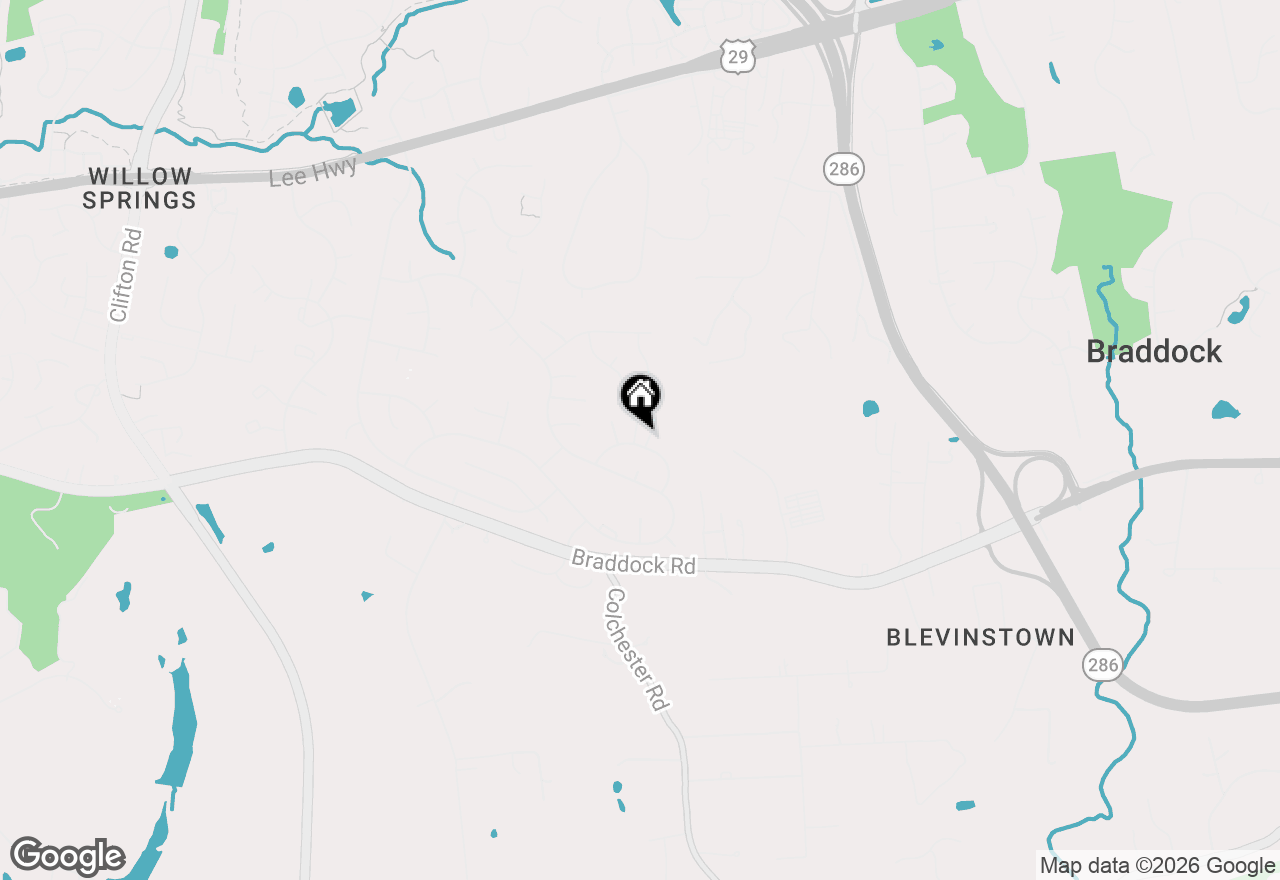 Map of 5408 Heatherford Court, Fairfax, VA 22030