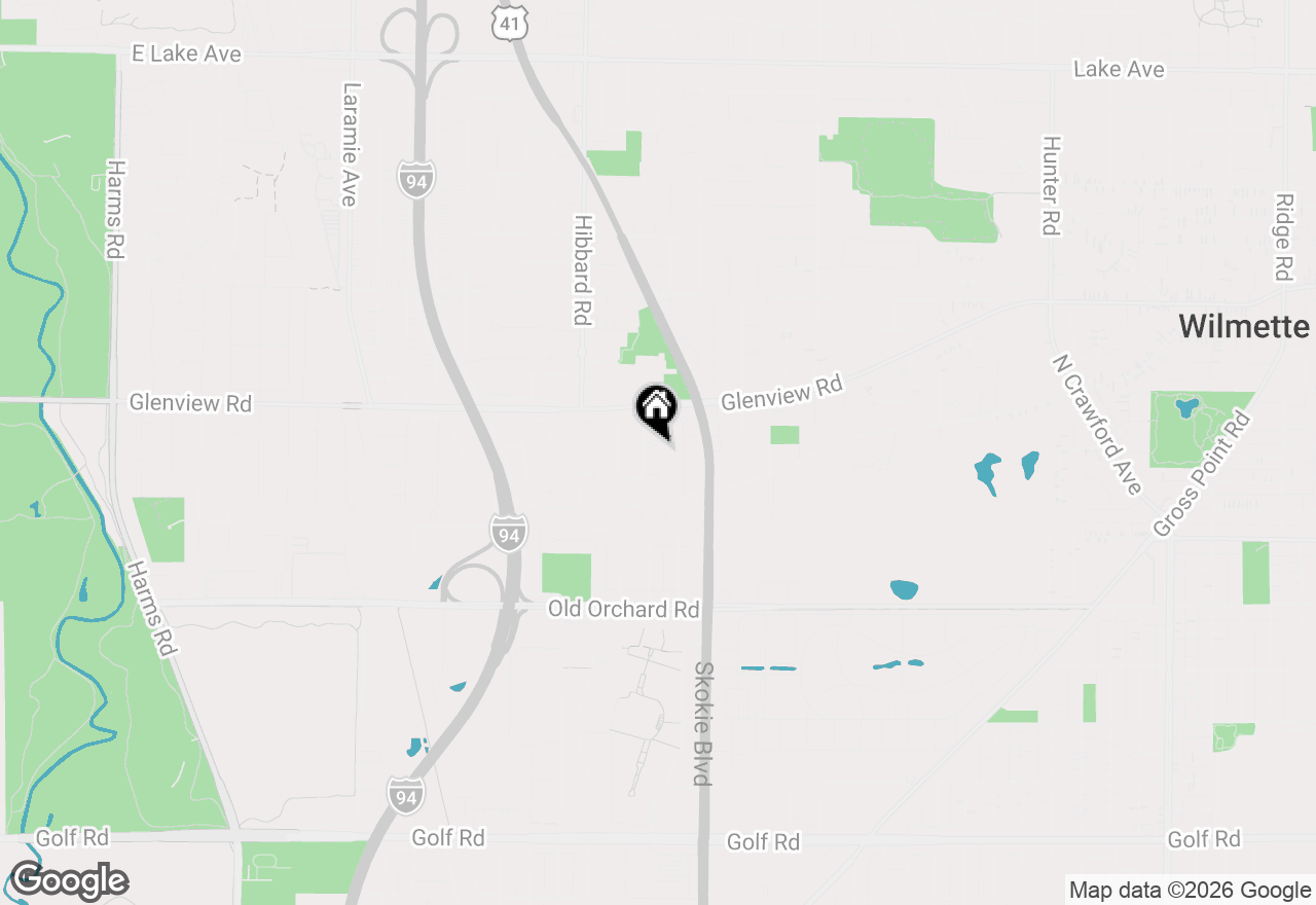 Map of 216 Valley View Court, Wilmette, IL 60091