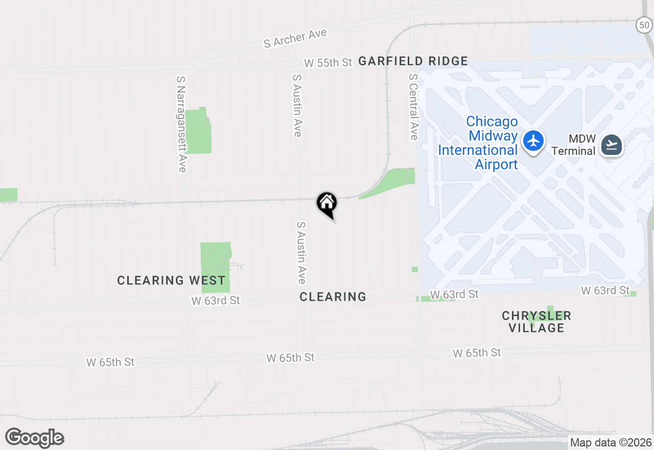 Map of 6030 S Mayfield Avenue, Chicago, IL 60638