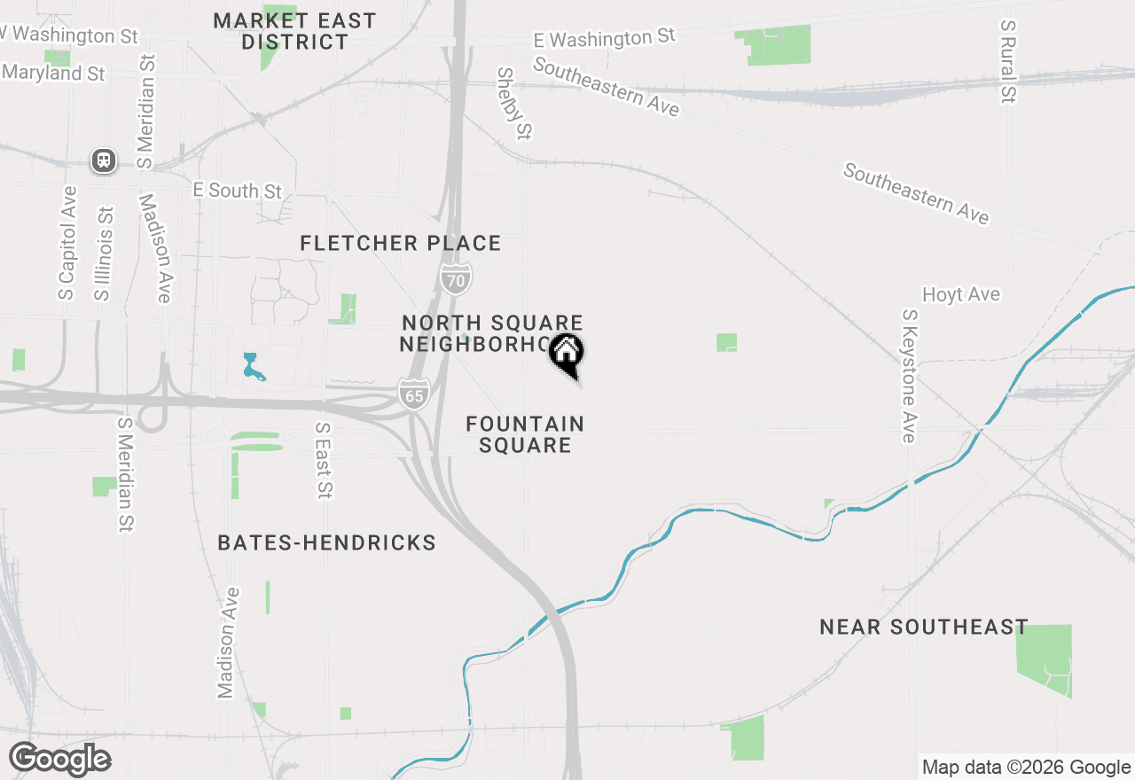 Map of 937 Olive Street, Indianapolis, IN 46203