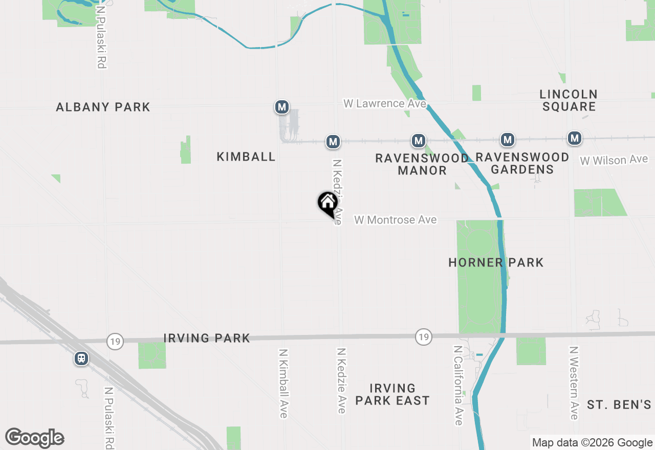 Map of 4347 N Sawyer Avenue #1D, Chicago, IL 60618