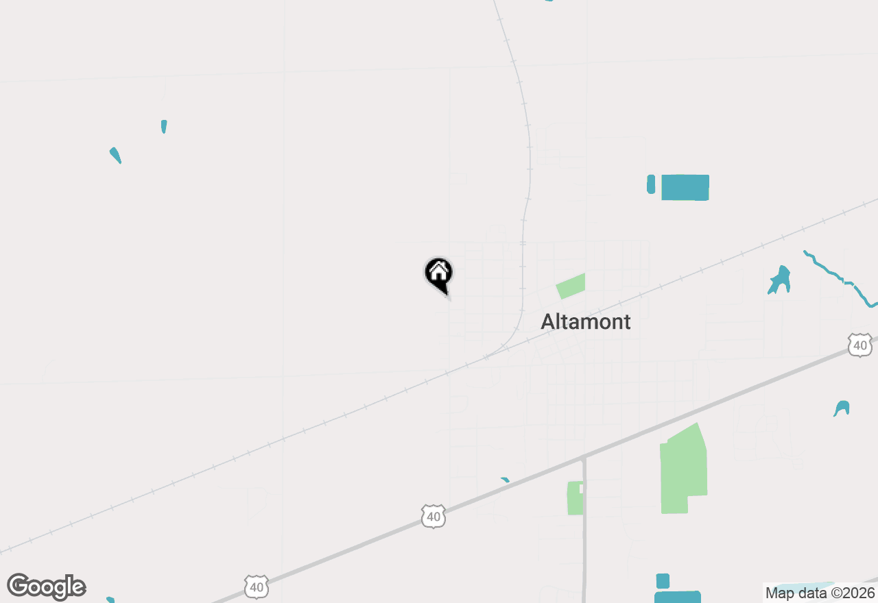 Map of 208 N 10th Street, Altamont, IL 62411
