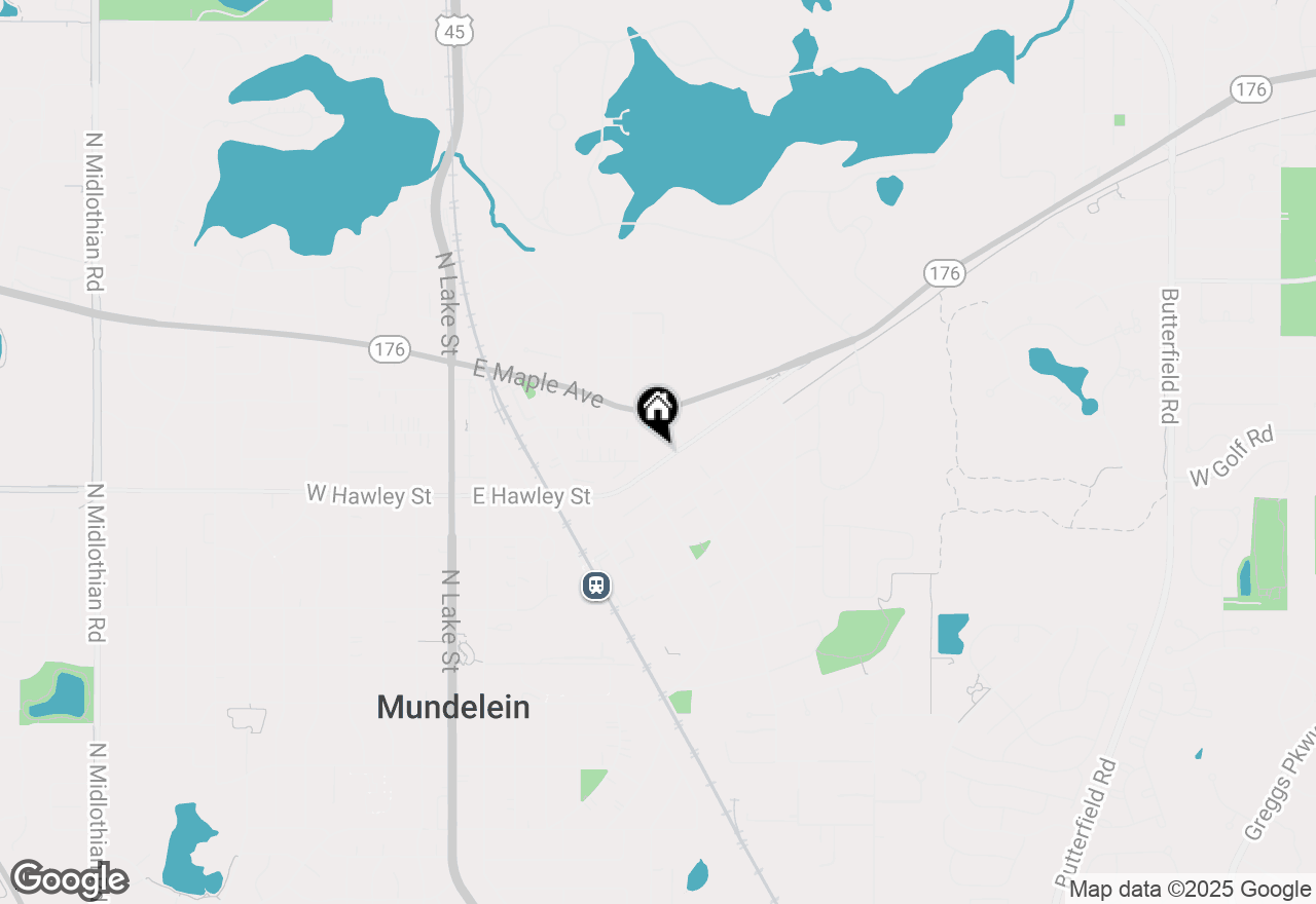 Map of 608 E Hawley Street, Mundelein, IL 60060