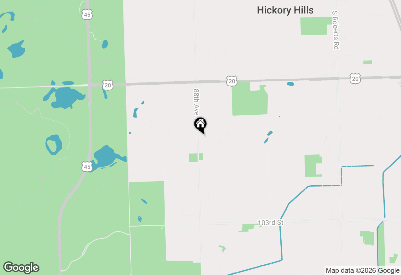 Map of 9801 S 88th Avenue, Palos Hills, IL 60465