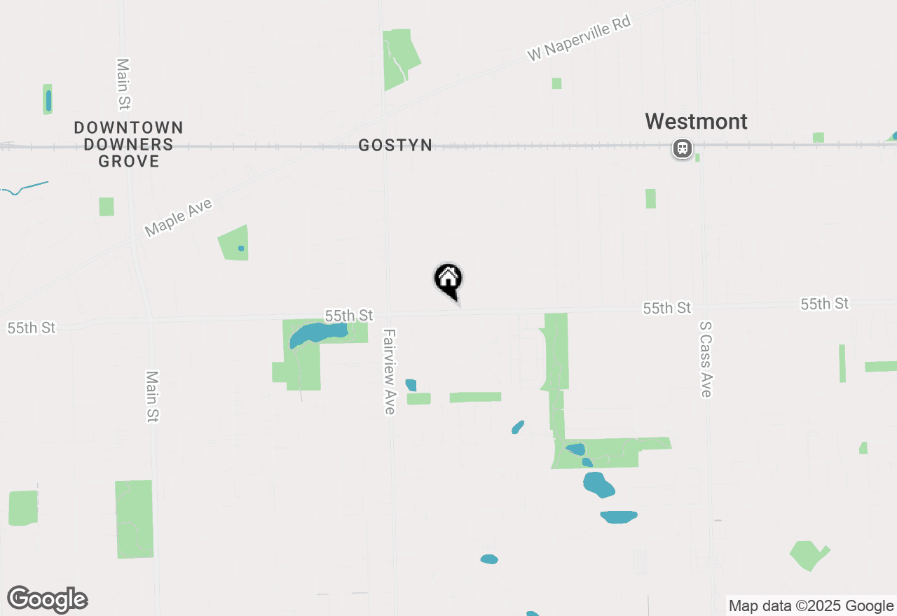 Map of 232 55th Street, Downers Grove, IL 60515