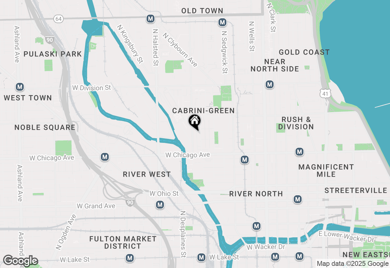 Map of 873 N Larrabee Street #711, Chicago, IL 60610