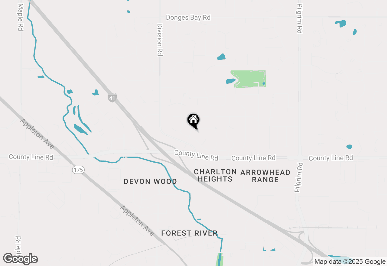 Map of W168N9742 Chippewa Dr, Germantown, WI 53022