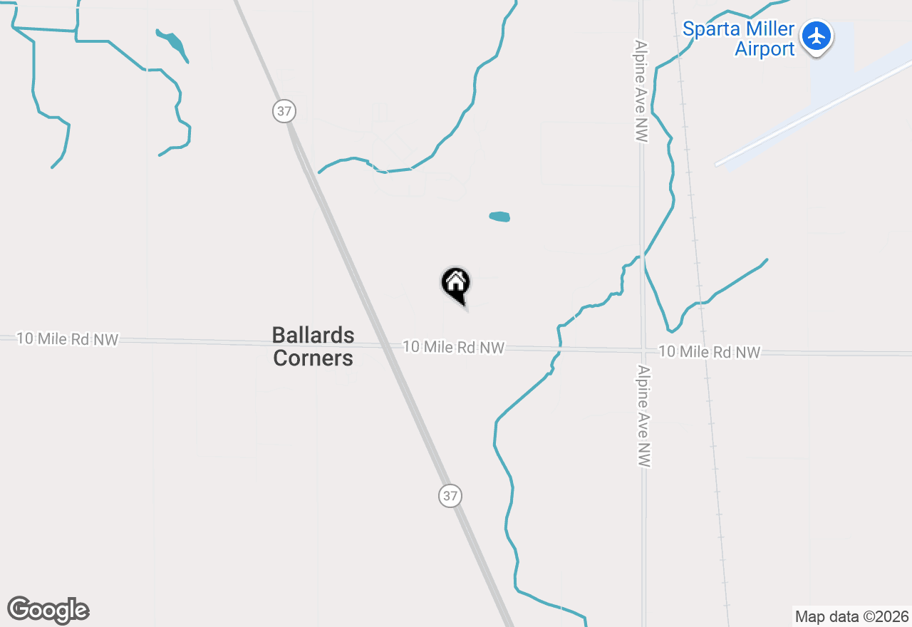 Map of 1226 S Hill Drive, Sparta, MI 49345